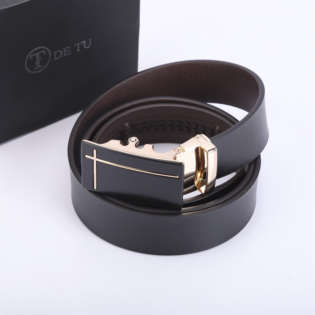 Thắt Lưng Nam Da DETU PL3120 Khóa Tự Động Cao Cấp