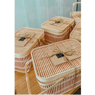 Giỏ tre làn tre đựng hoa quả trái cây quà tặng