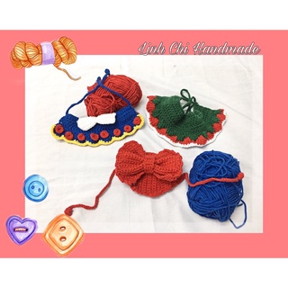 Handmade yếm len và mũ cho pet