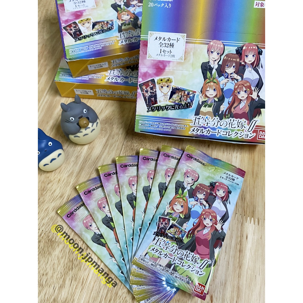 BST Thẻ 5 nàng dâu Gotoubun Bandai MetalCard