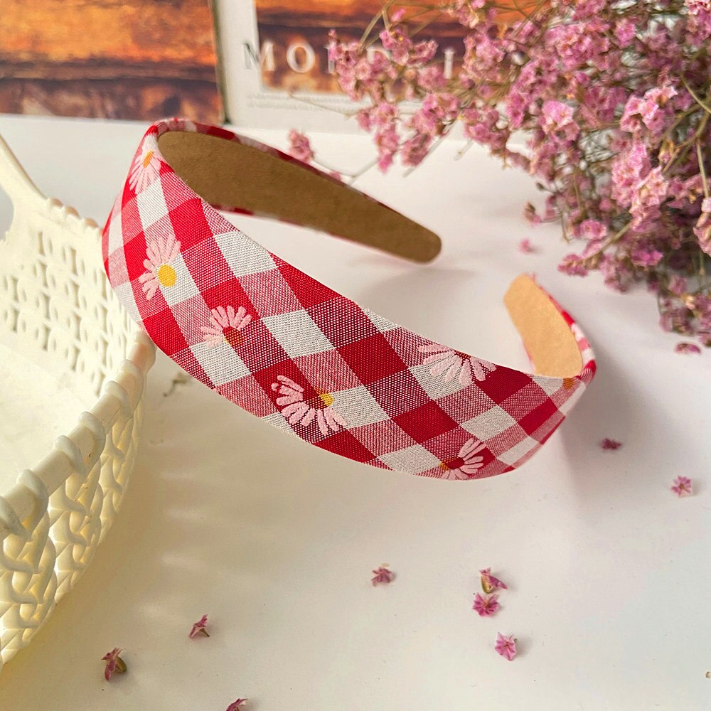 Băng Đô Vải Họa Tiết Hoa Cúc Xinh Xắn Cho Nữ