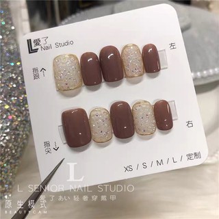 tặng keo dán và dũa -MÓNG GIẢ TỰ GẮN  - NAIL BOX - MÓNG ÚP THIẾT KẾ- [A32]