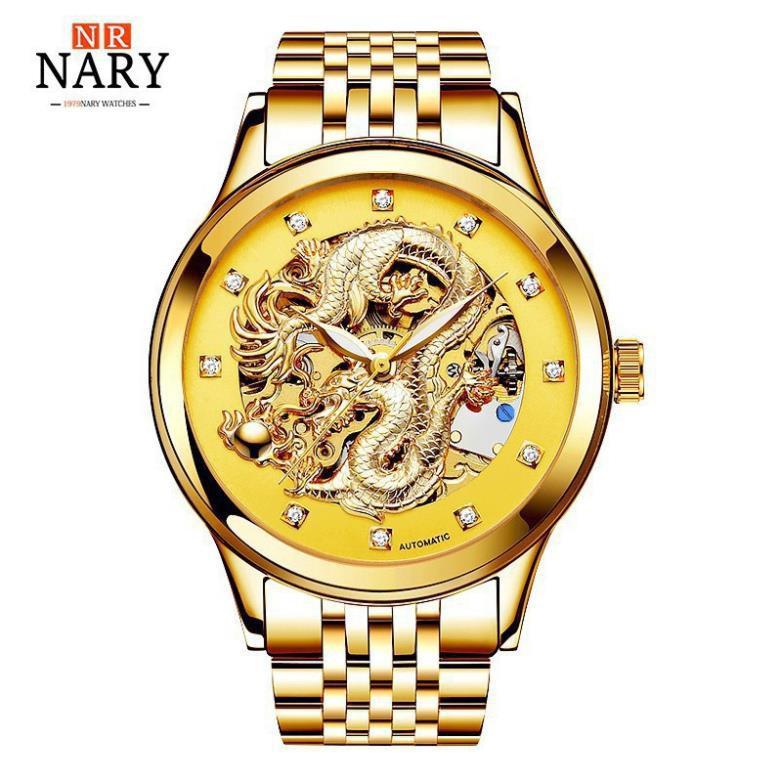 Đồng Hồ Nam Hình Rồng 3D Đẹp - Chạy Cơ Automatic Cực Sang Trọng và Đẳng Cấp + Tặng Vòng Phong Thủy Tỳ Hưu