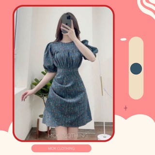 Váy tiểu thư tay bồng, dáng chữ a - bc20