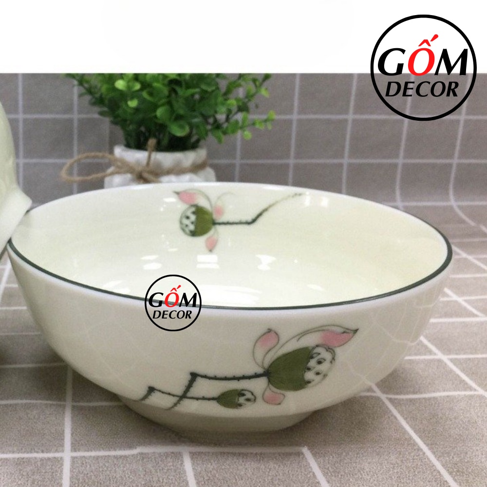 Bát tô sứ, tô canh sứ, tô sứ men kem Bát Tràng nhiều mẫu đẹp