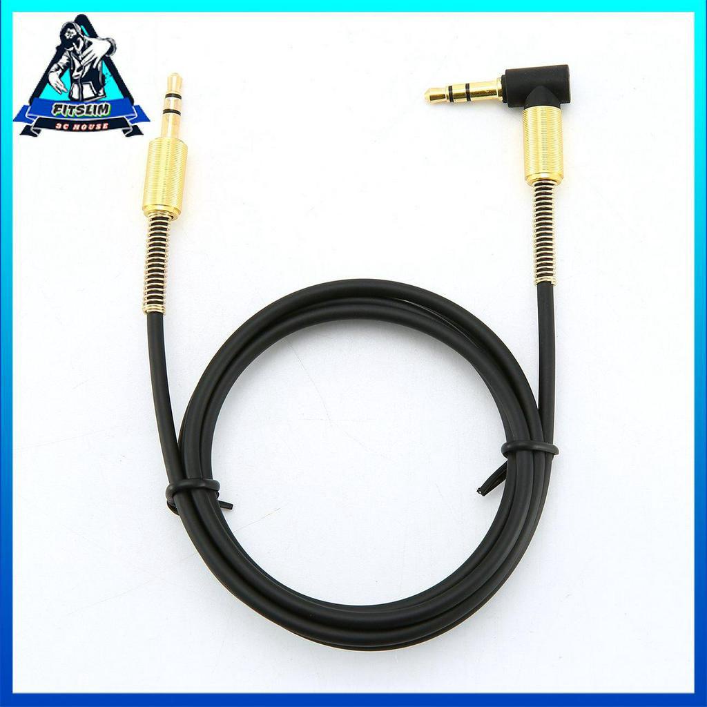 Jack Cáp âm thanh stereo Nam sang Nam Góc 90 độ Phải Aux Dây cáp