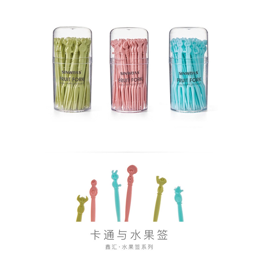 [HCM] BỘ 50 NĨA NHỰA GHIM TRÁI CÂY PHONG CÁCH HÀN QUỐC DỄ THƯƠNG CÓ HỘP ĐỰNG NHƯ HÌNH