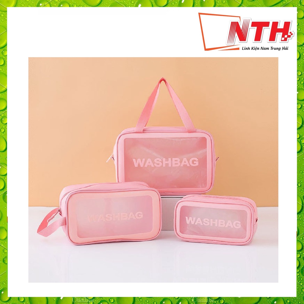 Set 3 Túi Đựng Mỹ Phẩm Trong Suốt - NTH