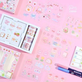 Box sticker + washitape Động vật