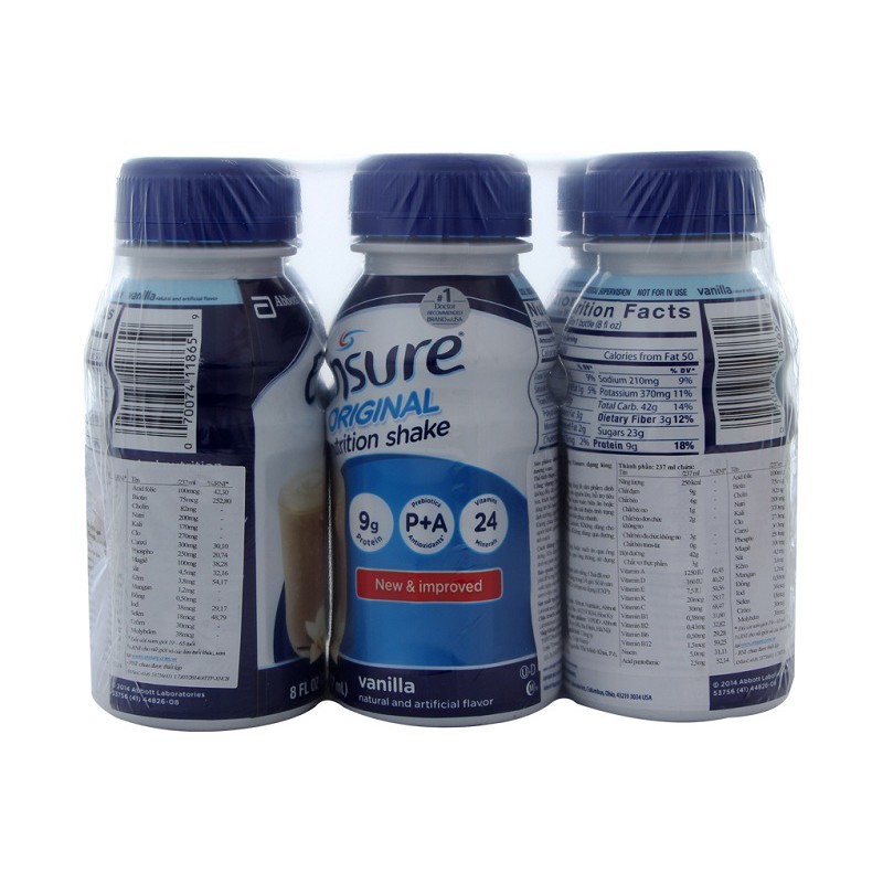 Lốc 6 Chai Sữa Nước Ensure Abbott 237ml/chai | BigBuy360 - bigbuy360.vn