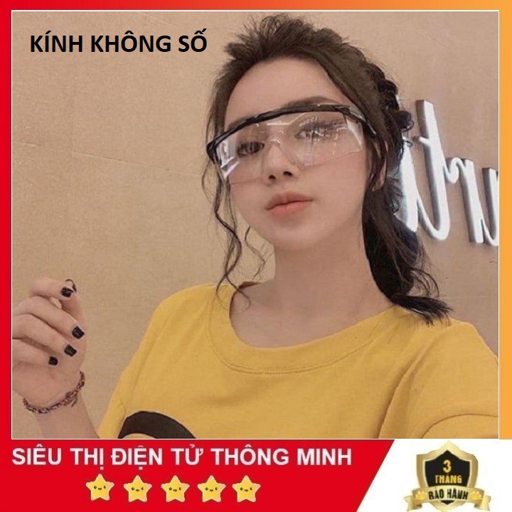 Kính Không Số chống bụi, Mắt Kính Đi Đường Bảo Vệ Mắt Chắn Tia UV Chắn Giọt Bắn - Thời Trang Siêu Xinh