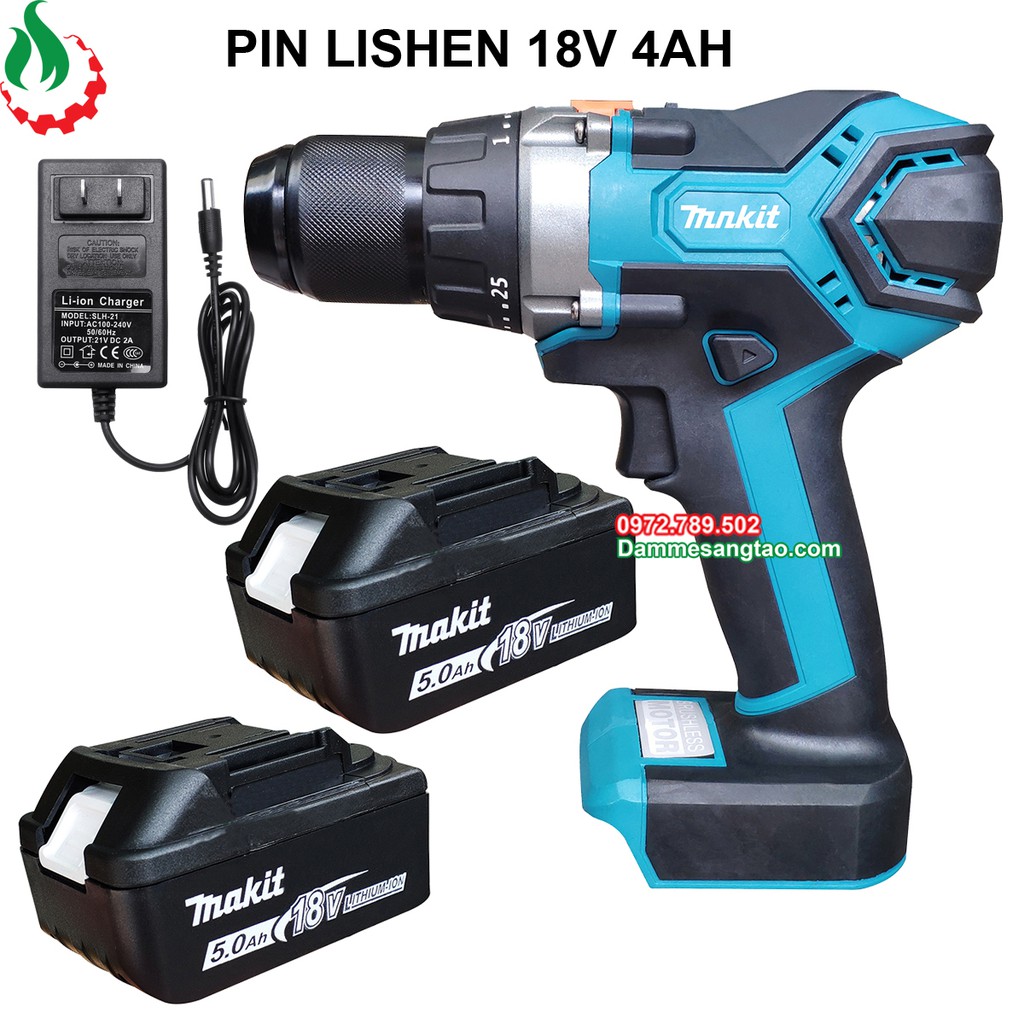 DMST Máy khoan pin 3 chức năng 18V không chổi than (Mẫu 4)