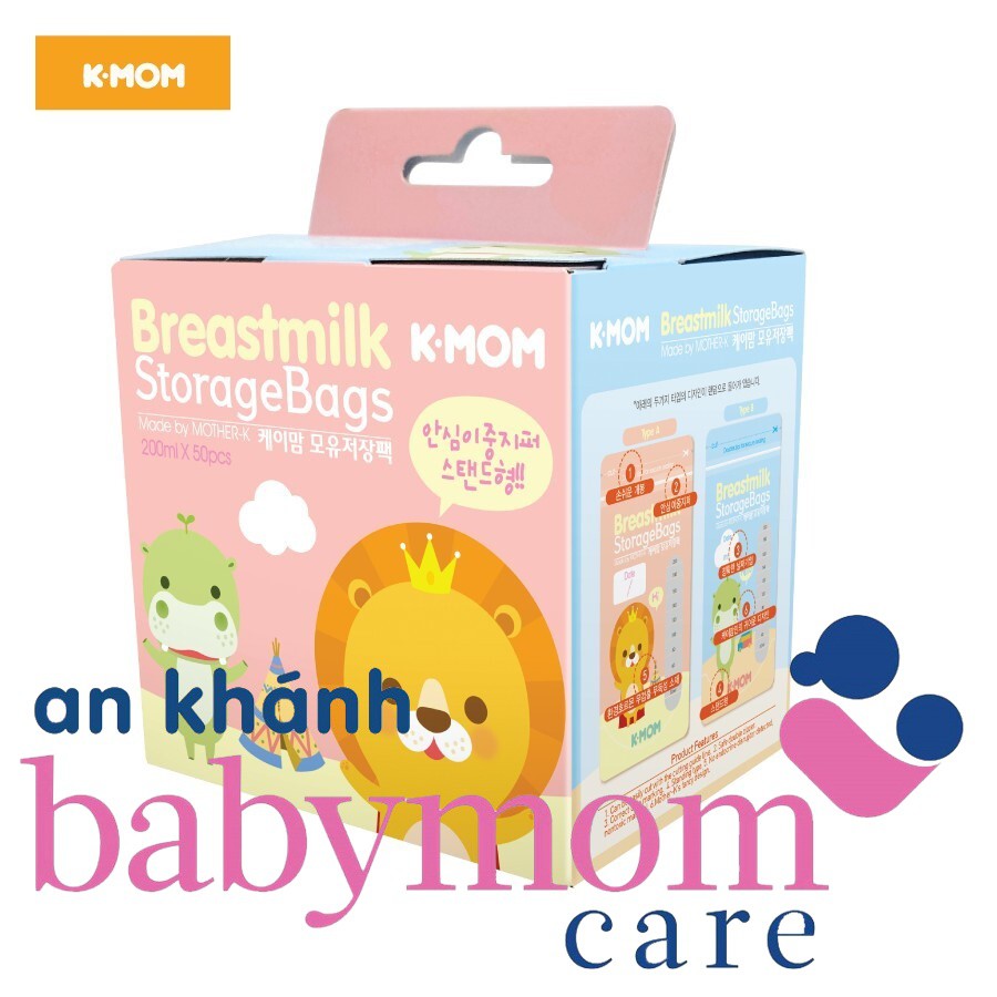TÚI TRỮ SỮA K-MOM HÀN QUỐC 200ML