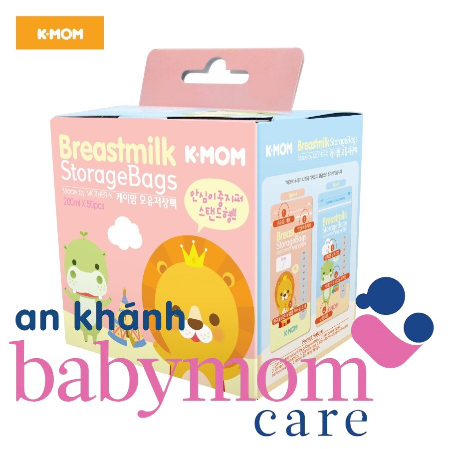  TÚI TRỮ SỮA K-MOM HÀN QUỐC 200ML