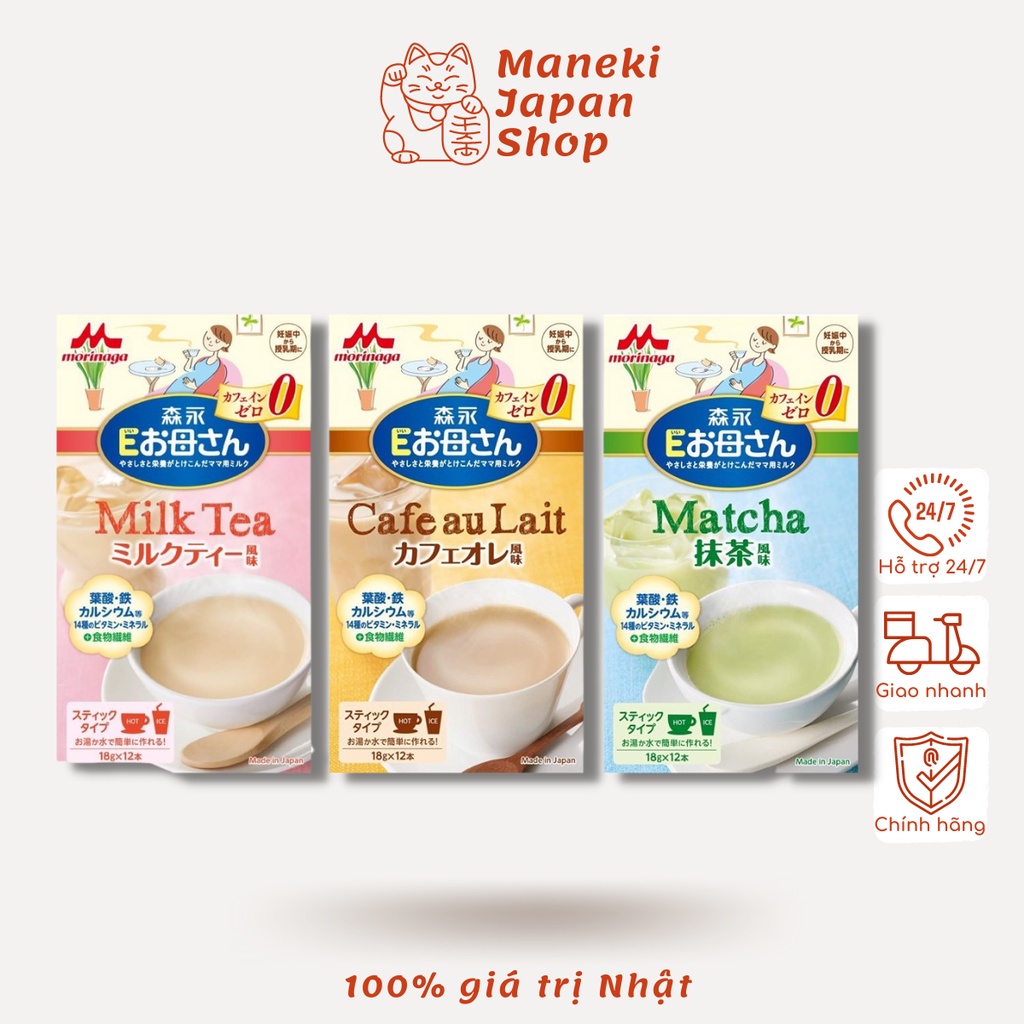 Sữa Bầu Morinaga sữa cho bà bầu Morinaga bổ sung Canxi, DHA, acid folic Maneki