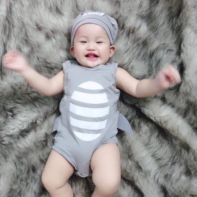 Set Body Suit Cá Mập (baby Shark)