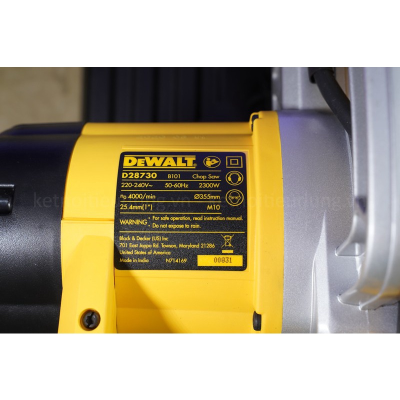 MÁY CẮT SẮT DEWALT 2300W 355MM D28730
