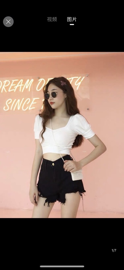 Áo croptop thun borip nhún ngực - Kèm hình và clip thật -4U | BigBuy360 - bigbuy360.vn