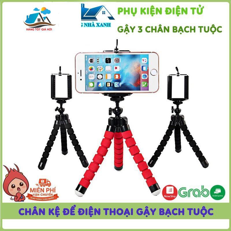 Tripod Bạch Tuộc 3 Chân Để Điện Thoại Để Bàn, Cầm Tay, Tặng Kèm Kẹp Điện Thoại