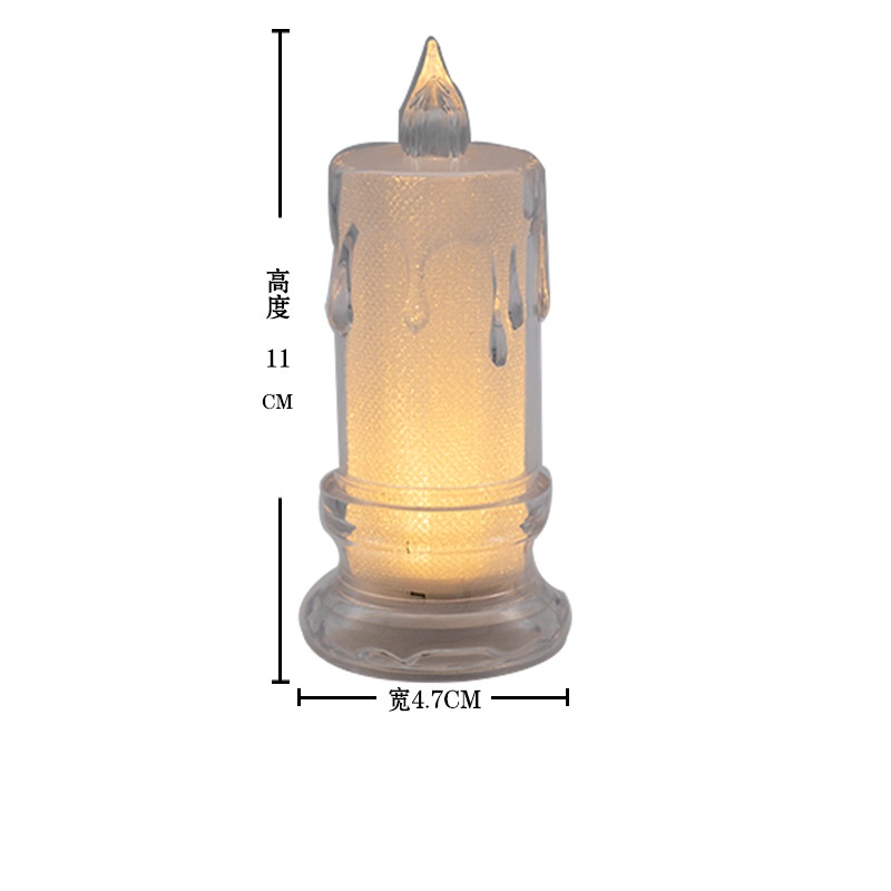 Đèn LED hình nến không khói bằng pha lê sáng tạo