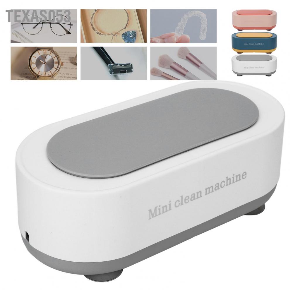 Hàng Sẵn Máy rửa kính mắt Máy làm sạch đồ trang sức bằng sóng siêu âm tần số cao tự động【Texas053】