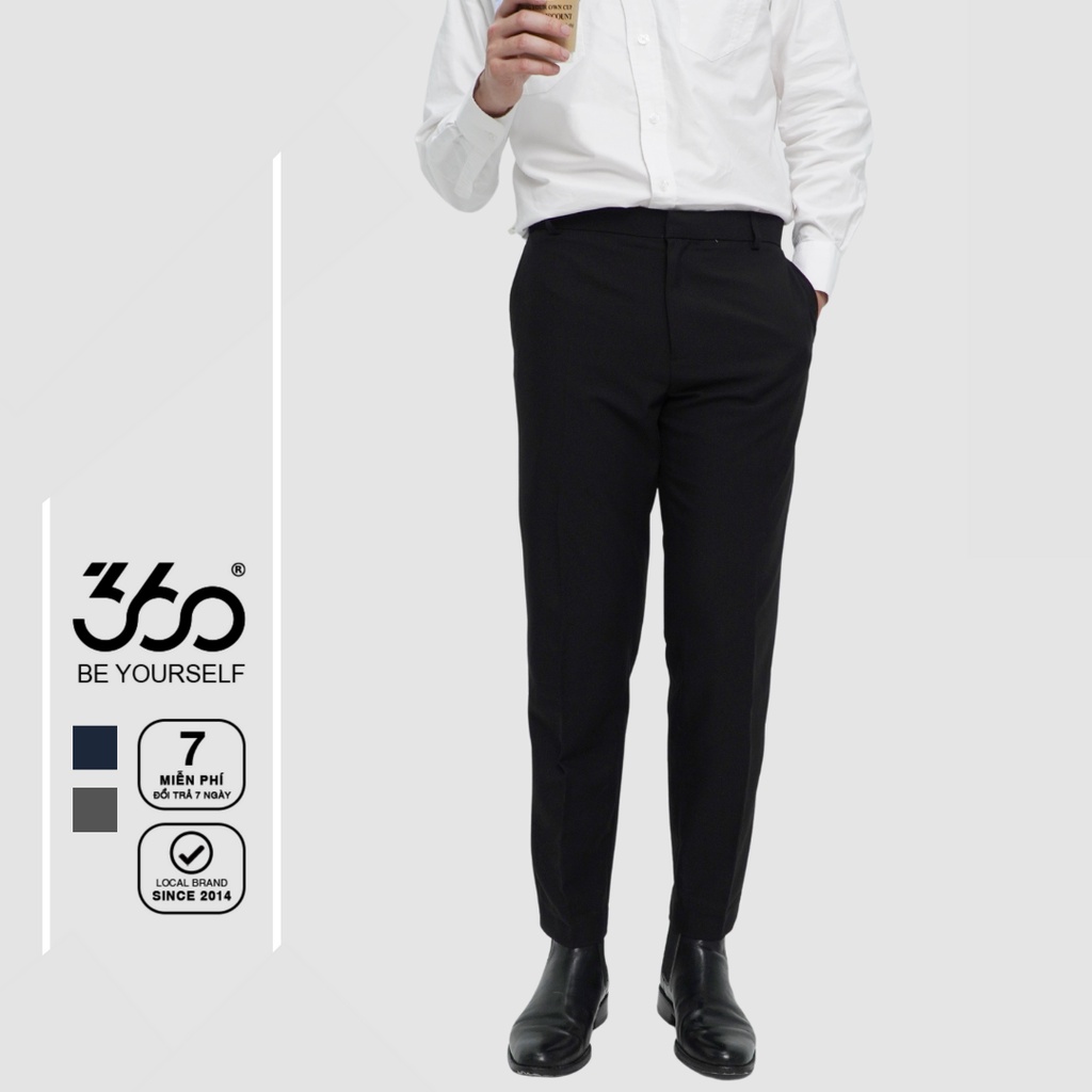 [GIÁ TRẢI NGHIỆM] Quần âu nam dáng crop trẻ trung thương hiệu 360 Boutique chất liệu dày dặn - QACOL003