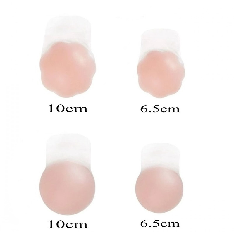 1 Cặp Miếng Dán Nâng Ngực Tự Dính Bằng Silicone Vô Hình Tái Sử Dụng Được