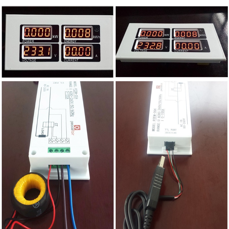 Thiết Bị Đo Công Suất Điện Áp Kỹ Thuật Số AC 80-260V 100A