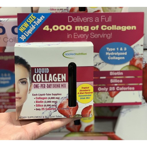 [Hộp 30 ống] Thức uống The Collagen Liquid Skin Revitalization Liquid Collagen Thủy Phân - 1 hộp 30 