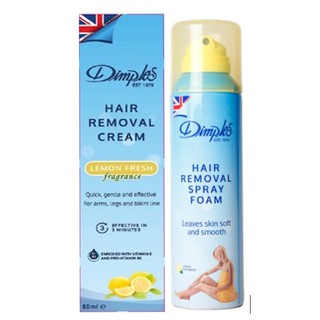 Kem xịt tẩy lông Dimples 200ml hương chanh