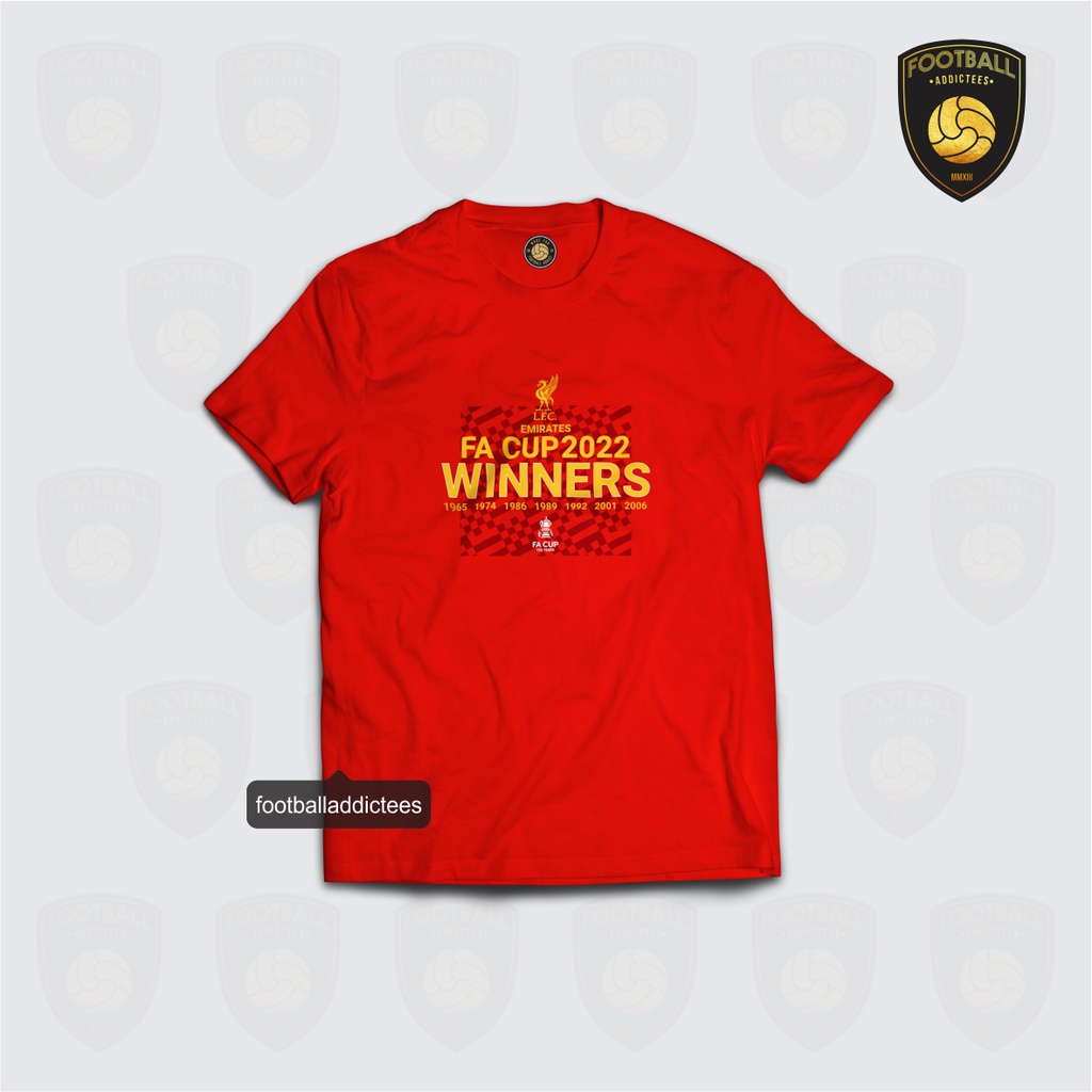 Áo Thun Bóng Đá Liverpool FA CUP WINNERS 2022