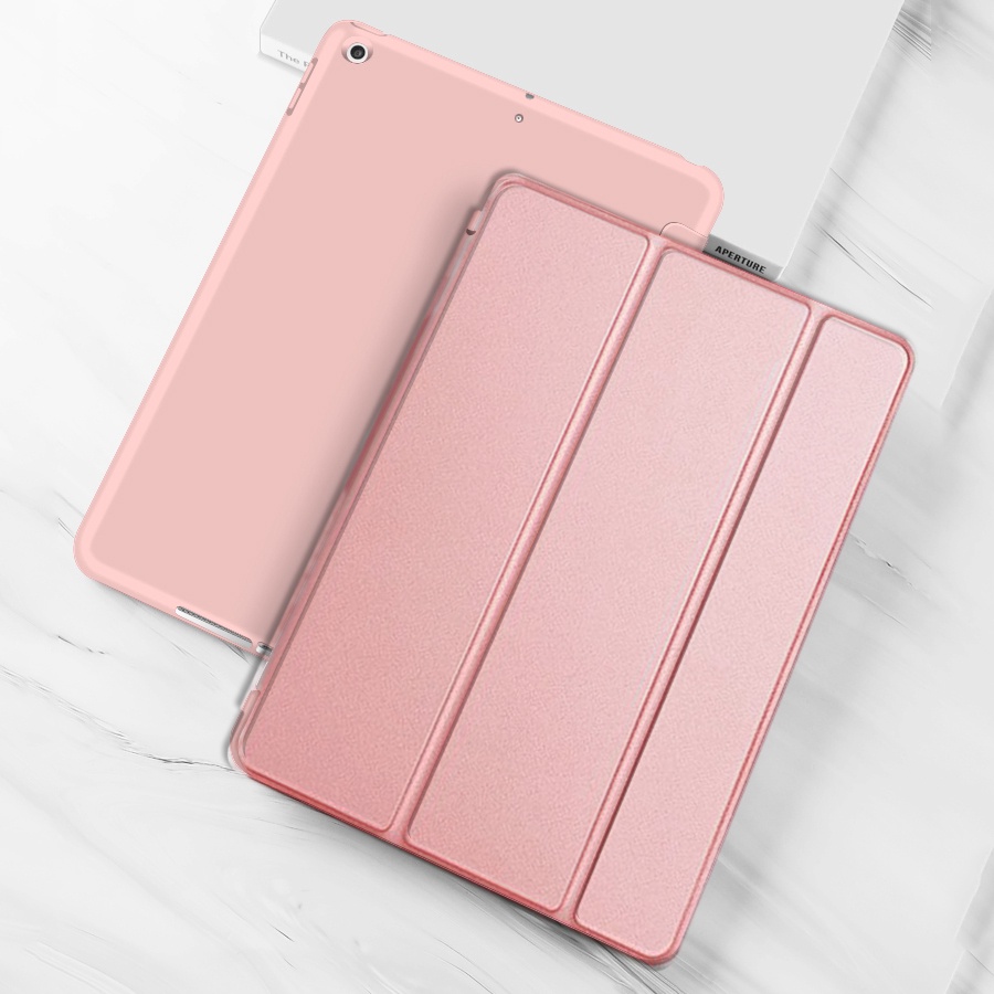 Bao da máy tính bảng màu trơn cho iPad 98765432 10.2 pro11 Mini 654321 Air4 10.9 air321 9.7Pro 10.5 2020/2019/2018/2017