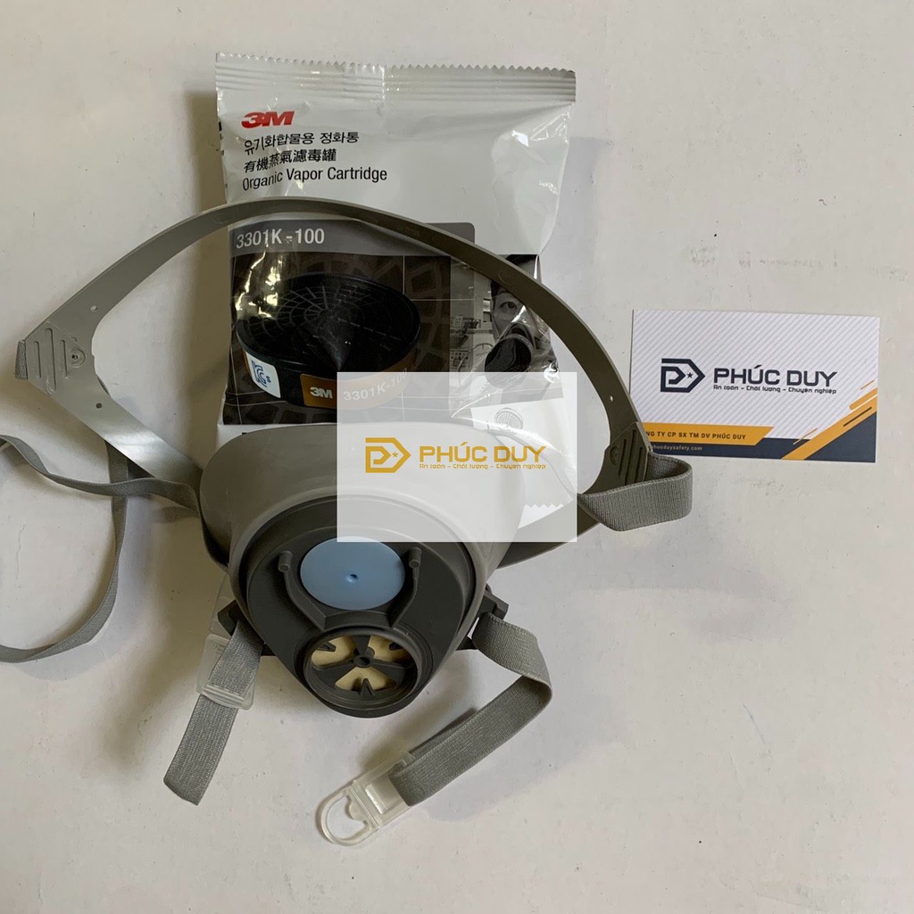 Mặt nạ phòng độc 3M CHÍNH HÃNG 3100/3200 (4 món) lọc bụi, hơi hữu cơ, phun sơn
