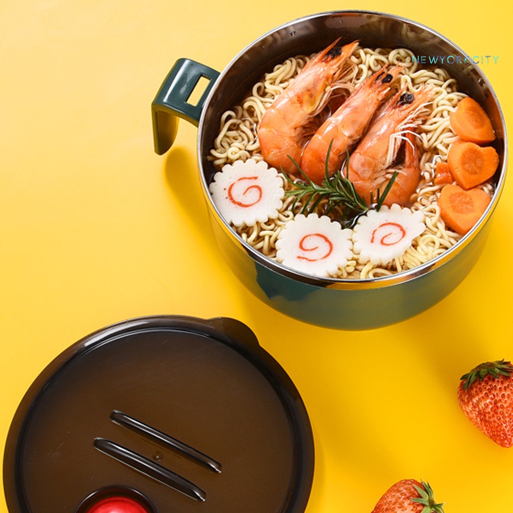 Tô Nấu Mì Bằng Thép Không Gỉ Không BPA 1000ml/1300ml