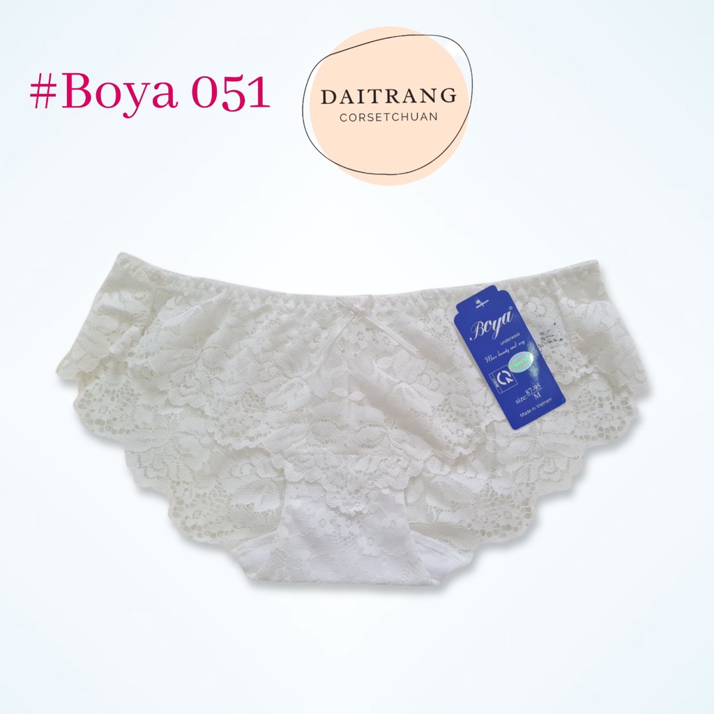 [Mã SRBACK010912 hoàn 20K xu đơn 50K] Quần lót ren nữ Boya 051 cạp thấp sexy (được chọn màu) | BigBuy360 - bigbuy360.vn