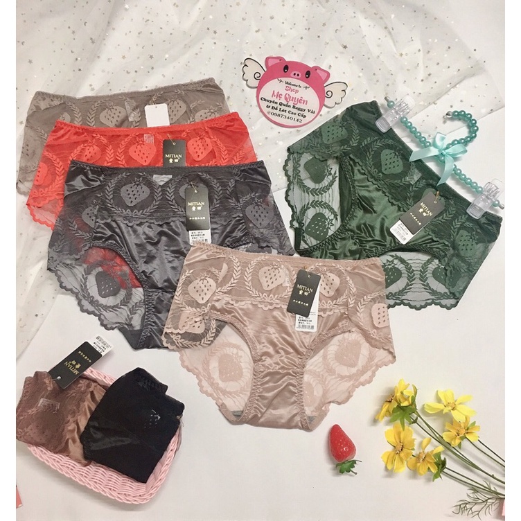 Quần lót ren không viền phối lụa đẳng cấp cho phái đẹp- màu sắc sang chảnh