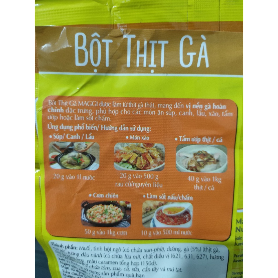Combo 2 Bột thịt gà Maggi proffessional làm từ Thịt gà thật 1Kg