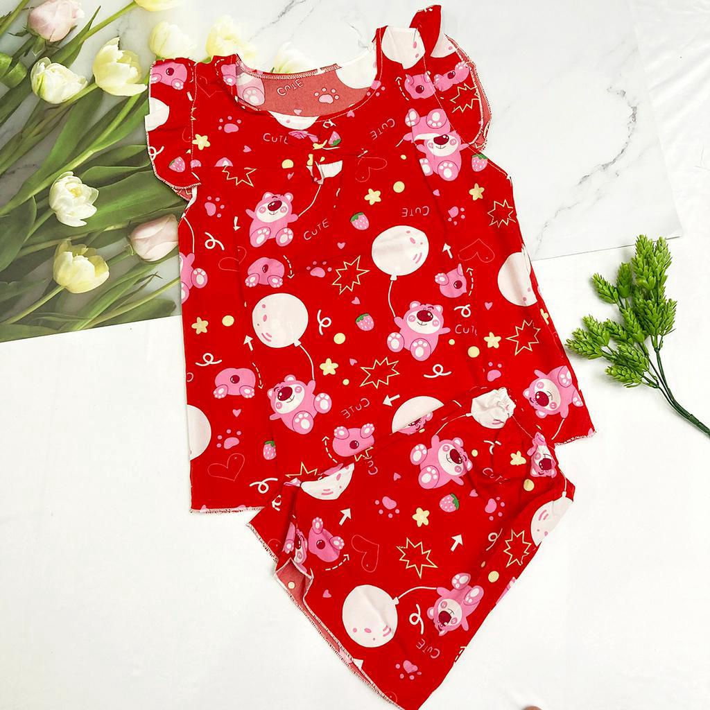 Đồ bộ mặc nhà freesize từ 40-45kg , đồ bộ cho nữ, cho bé gái lớn vải mềm - B36