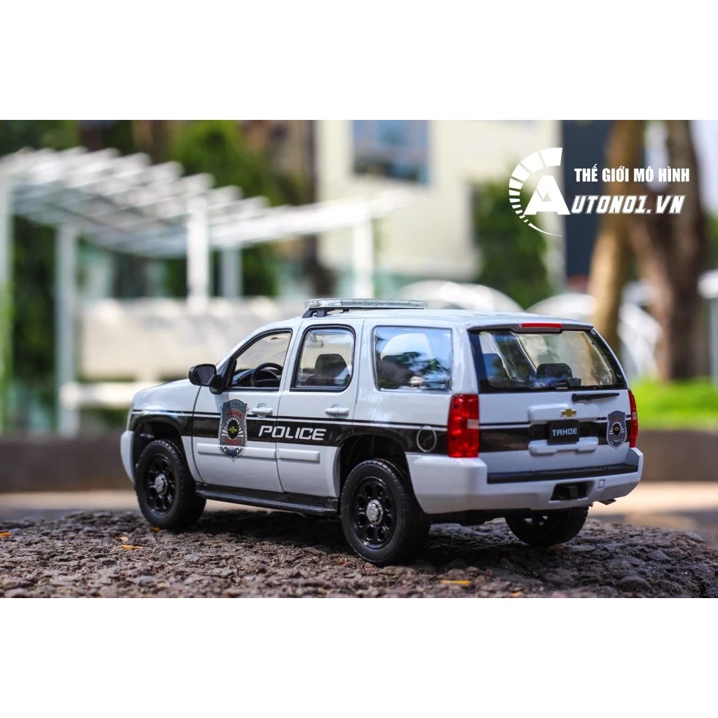 MÔ HÌNH XE CHEVROLET TAHOE 2008 POLICE 1:24 WELLY 7020