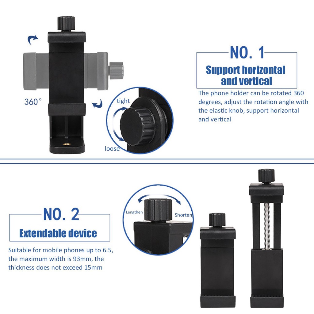 Phụ kiện giá đỡ xoay dạng kẹp dành cho tripod chuyên dụng dùng khi quay phim