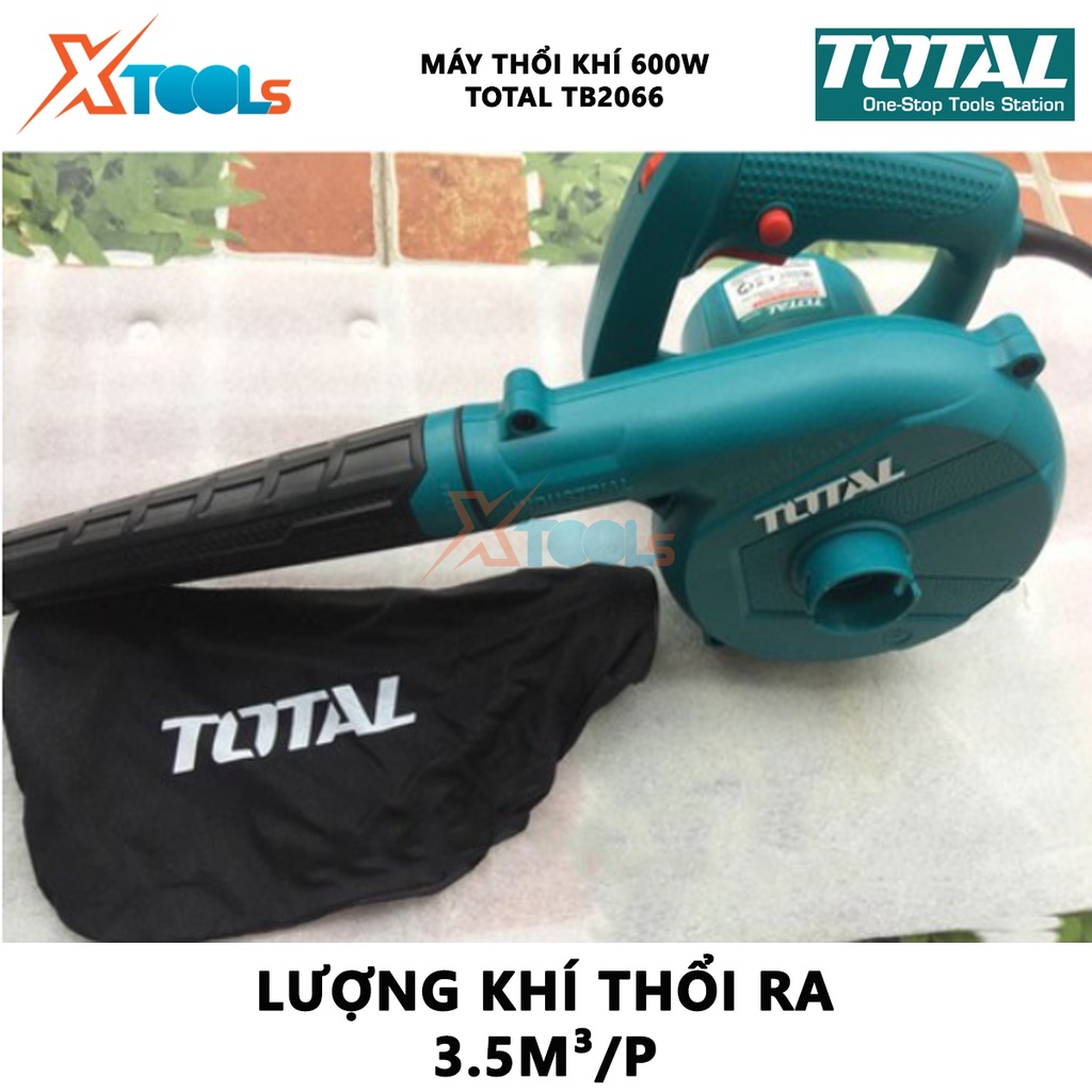 Máy thổi bụi cầm tay Total TB2066 Máy thổi khí Công suất: 600W Tốc độ không tải: 0-16000/phút Tốc độ thổi:0-3.5 m³/phút