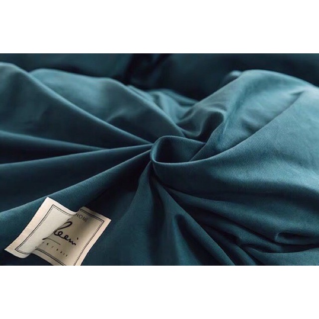 BỘ CHĂN GA GỐI COTTON TICI CAO CẤP ( CHĂN ĐÃ TRẦN BÔNG) MÀU XANH LÁ BE - ĐỦ KÍCH THƯỚC