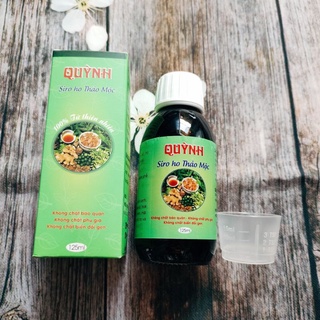 Siro ho Húng chanh thảo mộc Quỳnh 125ml