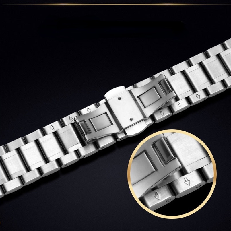 Vòng Tay Bằng Thép Không Gỉ 14mm 16mm 17mm 18mm 19mm 20mm 21mm 22mm 23mm 24mm