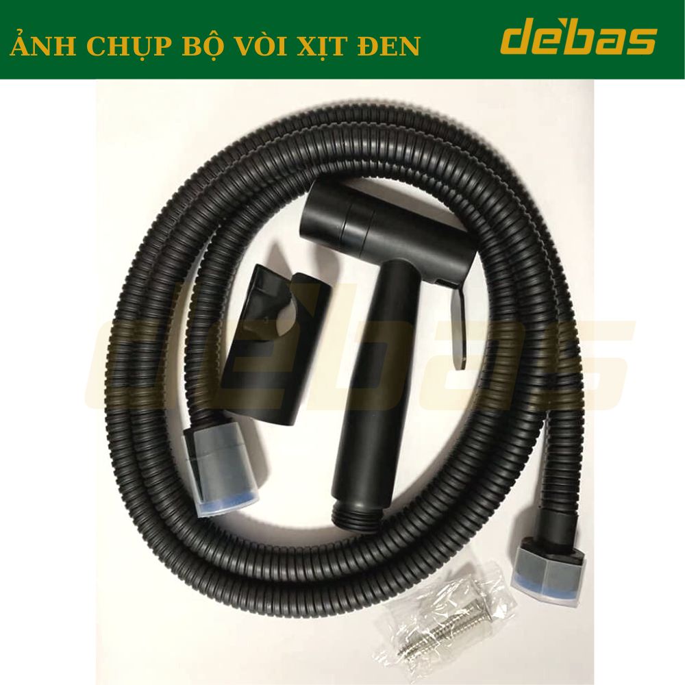 Bộ vòi xịt vệ sinh cầm tay INOX SUS304/Đen/ Vàng sang trọng cao cấp Debas