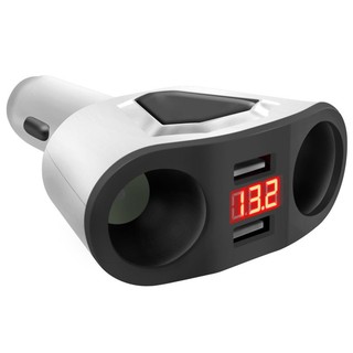 Củ sạc tích hợp bật lửa cho xe hơi 3.1A 2 cổng USB
