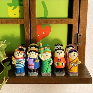 Mô hình mèo chủ đề du lịch