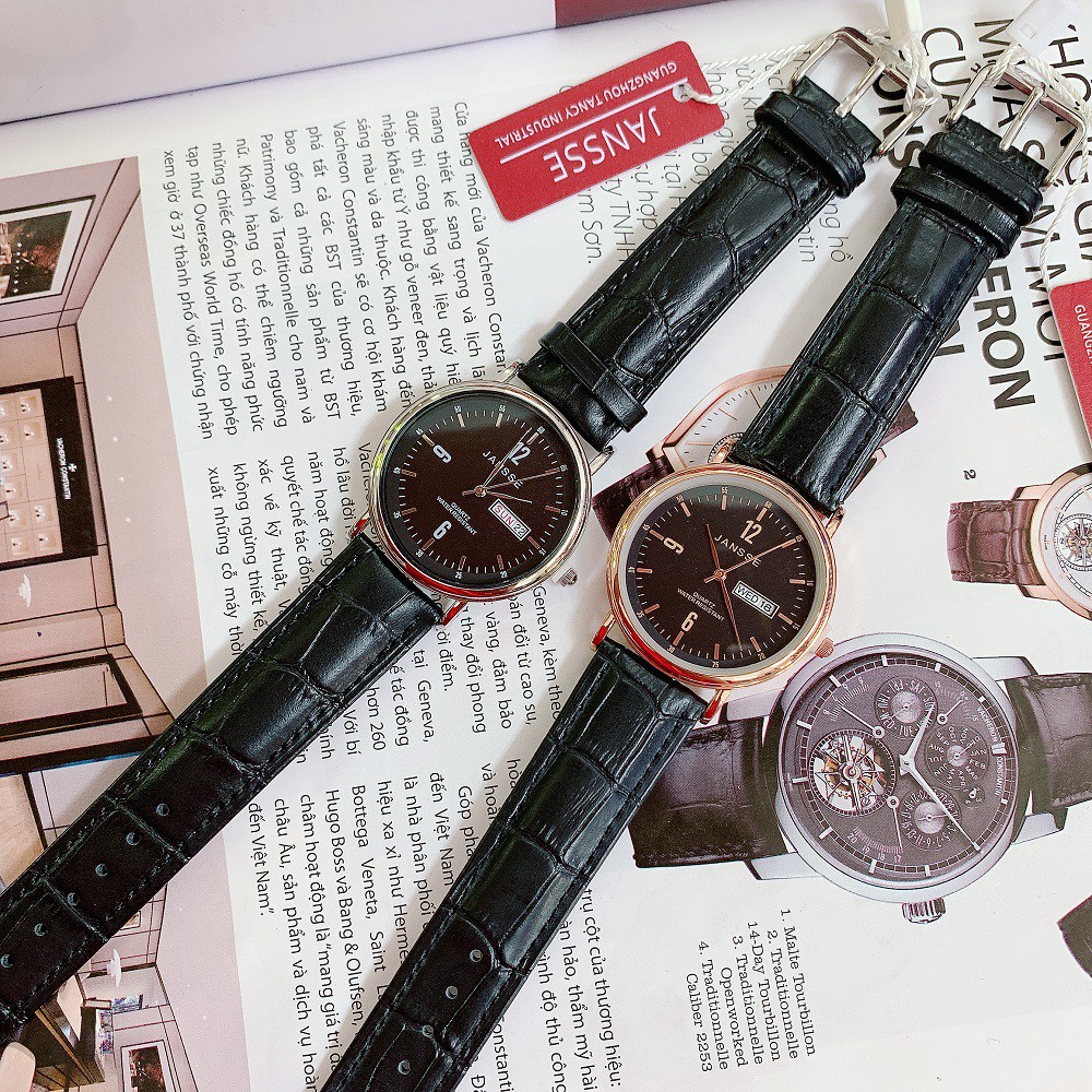 Đồng hồ nam JANSSE chất da xịn mềm mại, phong cách cổ điển và thanh lịch dễ dàng phối đồ, đi chơi. Mã MY03 | BigBuy360 - bigbuy360.vn
