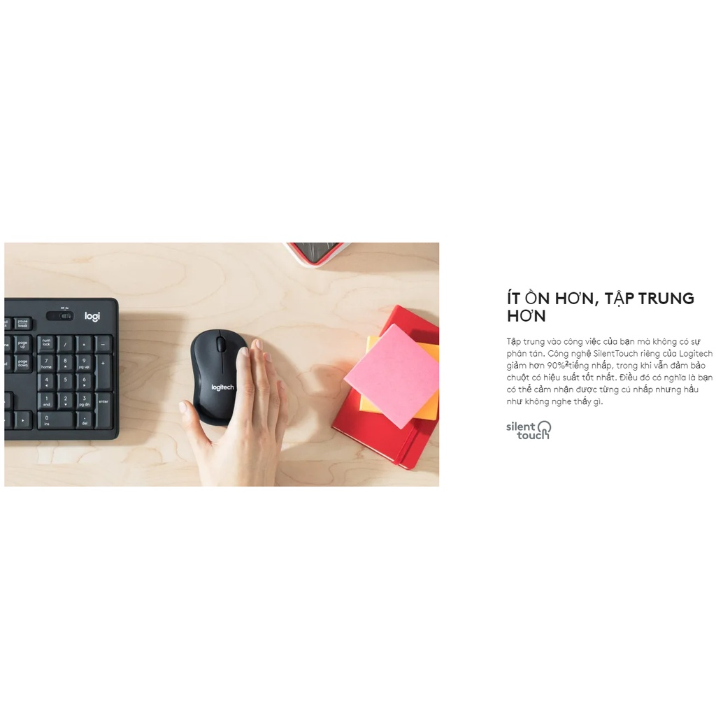 Chuột Logitech M221 Không dây Wireless Silent Plus - Ngoc Viên Store