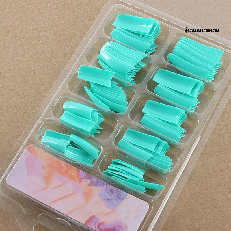 Set 100 Móng Tay Giả Bằng Nhựa Acrylic Tiện Dụng